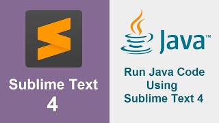 How to Run Java Application Using Sublime Text 4 (2021) screenshot 4