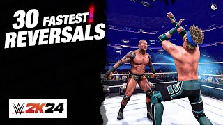 Top 30 Quick Reversal Finishers in WWE 2K24!