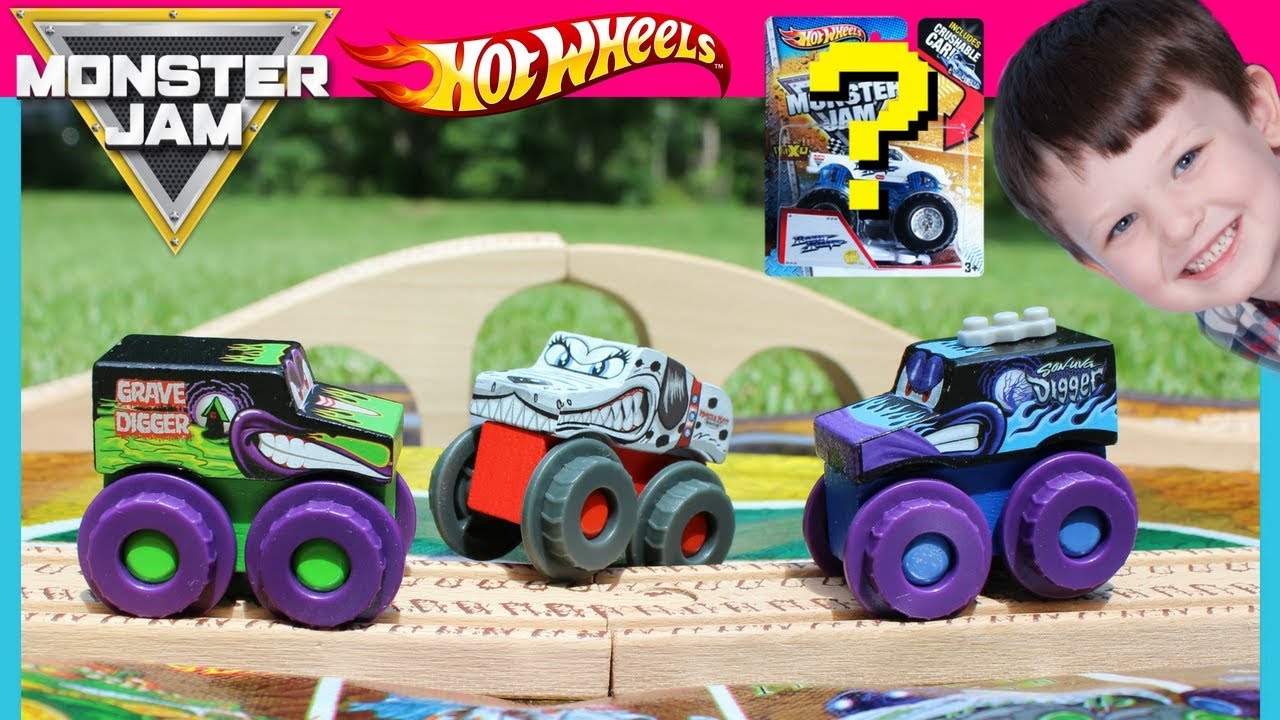 monster jam truckin pals wooden vehicles