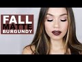 Fall Makeup Look: Matte Burgundy | EmanMakeup