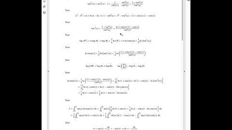 Method 1: Integrate sin(x)*ln(tan(x)) from 0 to pi/2 -- Part 2 of 2