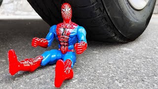 CAR VS SPIDER-MAN / Crushing Things With Car