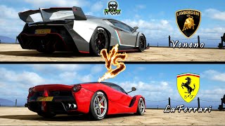 Laferrari and lamborghini veneno compete in three stages. drag race,
rolling race highway race! which car will win? "no upgrade" (power-
963 hp...