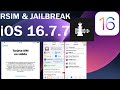 Como LIBERAR un iPhone con R sim y hacer JailBreak en iOS 16.7.7, Marzo 2024.