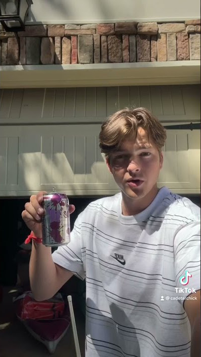 Can he chug a sparkling water and not burp?