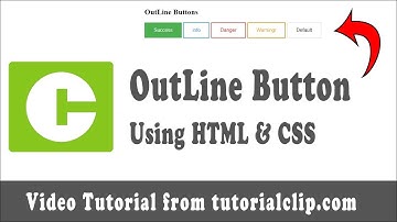 Create Button Outline Using HTML and CSS without Bootstrap & JavaScript