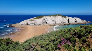 Cantabria: Playa de la Virgen del Mar - Playas de San Juan de la Canal y Covachos (2024 Julio)