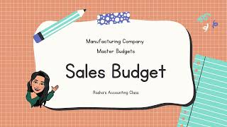 Manufacturing Co. Sales Budget