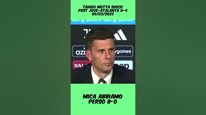 Thiago Motta SHOCK post JUVE-ATALANTA 0-4 "Non è così male il RISULTATO"  #seriea#juventus  #calcio
