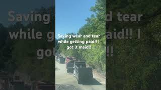 Why to haul by the hour dumptruck trucking asphalt paving construction truck