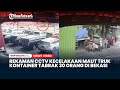 Rekaman CCTV Detik detik Kecelakaan Maut Truk Kontainer Tabrak 30 Orang di Bekasi