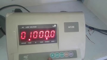China Aero A12E weighing scale calibration method part 2