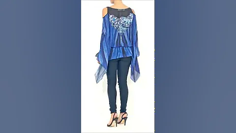 Forever Unique AW13 Collection - AGATE - Blue Chiffon Tunic Top