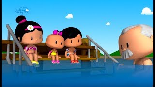 Pepee Yüzmeyi Öğreniyor - Çocuk Şarkıları Çizgi Film Düşyeri