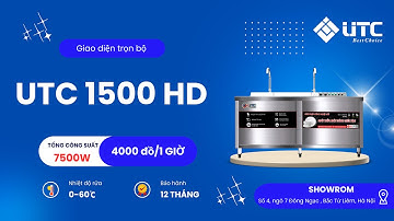 Giới thiệu Máy rửa bát công nghiệp sóng siêu âm UTC 1500HD