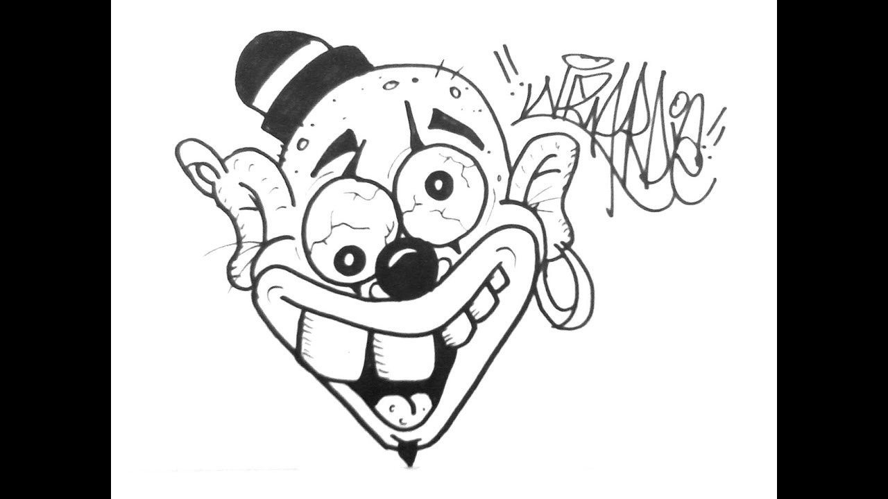 HOW TO DRAW A FUNNY CLOWN - YouTube