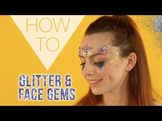 Halloween Makeup Looks With Glitter and Face Gems