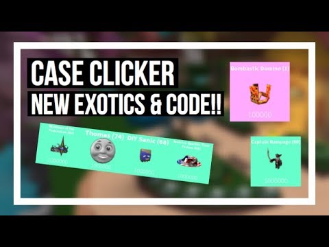 Case Clicker New Code Rare Exotics By Beta - roblox case clicker all working codes always updated check desc