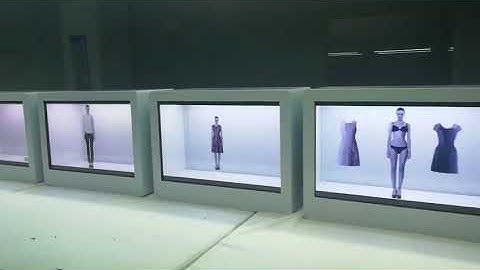 Dedi  Shopping Mall Transparent LCD touch  Screen showcase