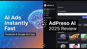 Create High Converting AI Ads Instantly Fast Facebook and Google Ad Copy with AdPreso AI 2025 Review
