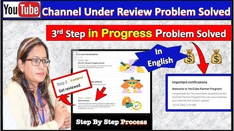 Youtube monetization step 3 in progress 2022 | Youtube Monetization Under Review Problem Solved