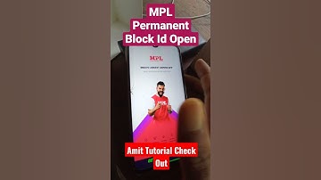 mpl permanent block id open #Shorts | mpl ban id unblock | how to open mpl acount #amit_tutorial