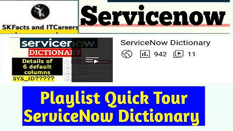 Dictionary Attributes - Playlist Tour || #interview  #servicenow  #servicenowdeveloper