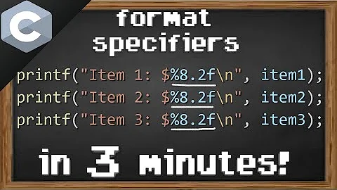 C format specifiers 🔧