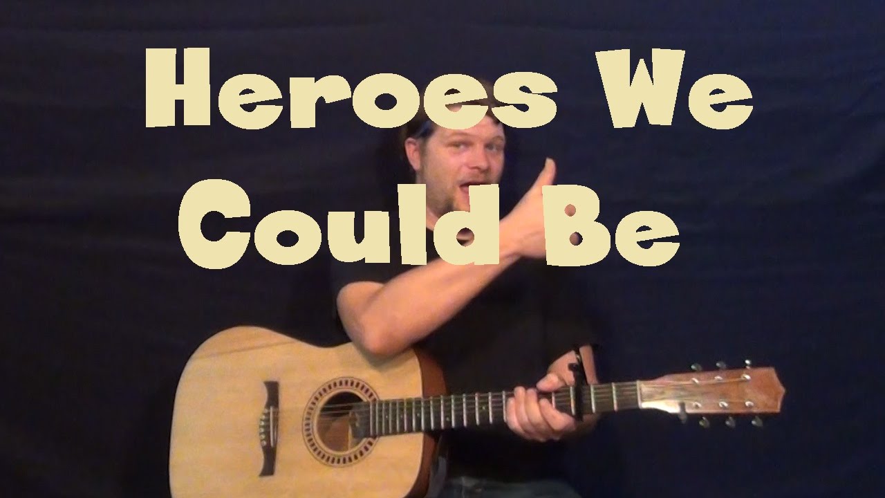 Heroes We Could Be (Alesso) Easy Guitar Lesson How to Play Tutorial