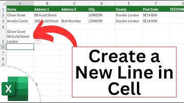Excel: Een nieuwe regel in een cel maken | Regeleinde in een cel | Naar de volgende regel in Excel