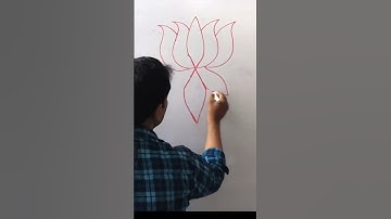 x turn into lotus flower 🌸, how to draw a lotus flower with English letter X #viral #drawingskill