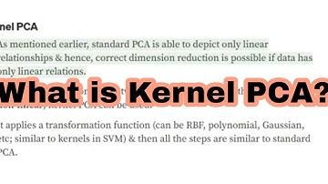 PCA for non linear data