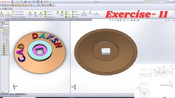 Embossed text on a cone or conical surface using SolidWorks tutorial