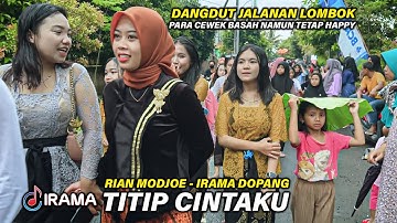 DI TEMANI HUJAN NAMUN PARA CEWEK CANTIK LOMBOK TETAP HAPPY IRING PENGANTIN BERSAMA IRAMA DOPANG