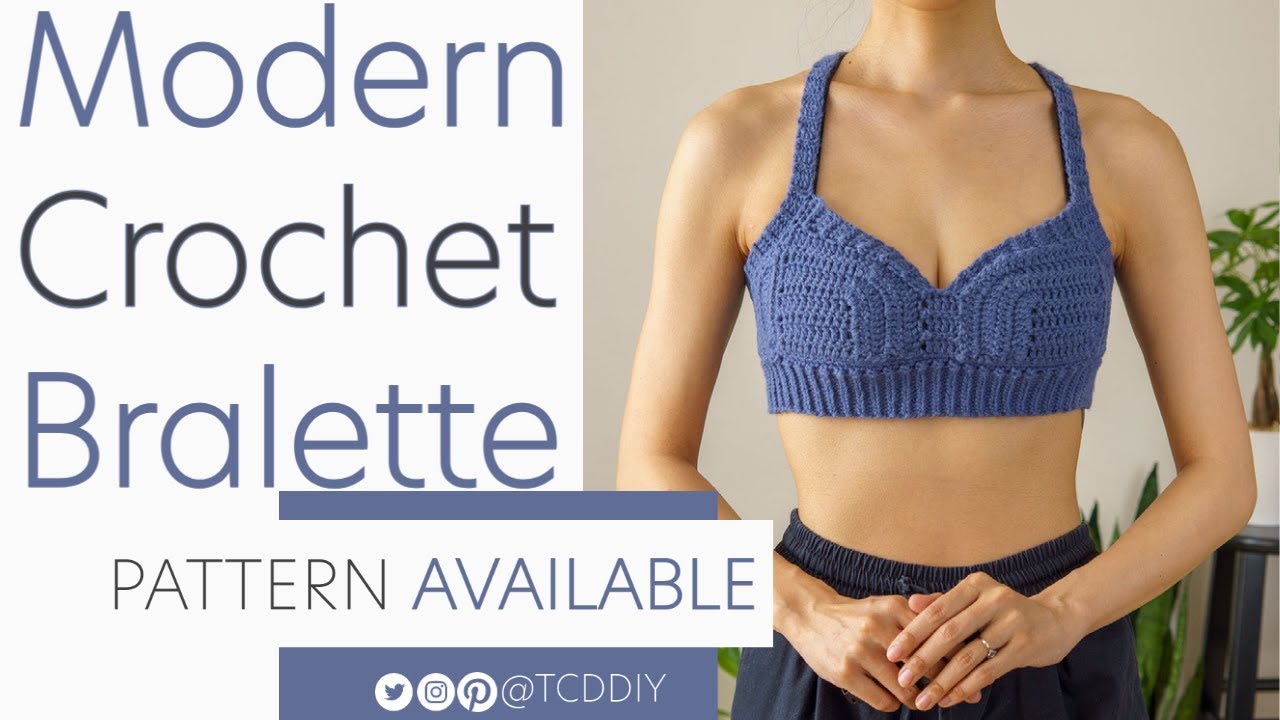 How to Crochet a Modern Bralette  Pattern & Tutorial DIY 
