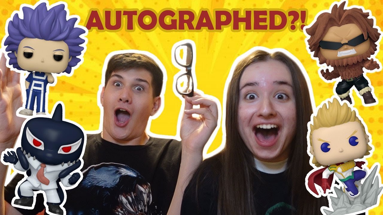 NEW + AUTOGRAPHED MY HERO ACADEMIA FUNKO POPS