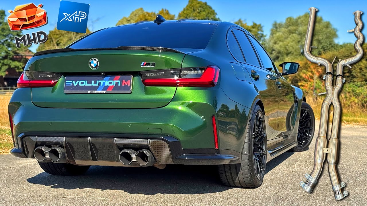 BMW M3 G80 - EQUAL LENGTH EXHAUST + MHD & XHP // REVIEW on AUTOBAHN