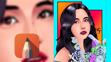 How to Vector ? # 5 | (트와이스) TWICE Myoui Mina | Timelapse Process in Autodesk Sketchbook Android