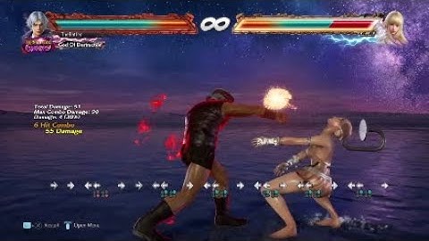 Tekken7 Lee Chaolan Five b2 loop combo (B2 loop practice )