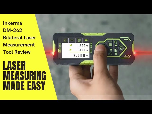 Laser Measurement Tool,Dual Laser Measure 262ft/80m,M/in/Ft Unit Switching  Rechargeable Laser Measurement Tool for Fast, Precise Results,Pythagorean