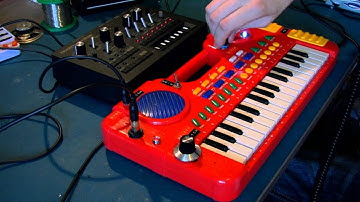 Circuit Bent Playtime Keyboard Monotribe Glitch by freeform delusion