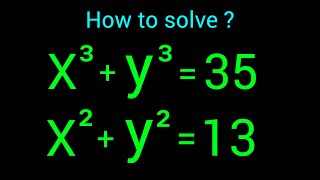 A Nice Olympiad Algebra Problem | X=? & Y= ?