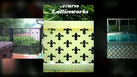 Lattice Fence Design Options