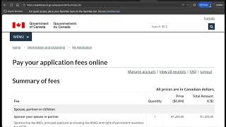 How to Pay IRCC Application Fee Online Step by Step | Complete Guide