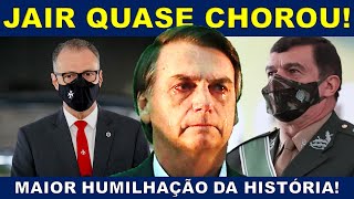 CABARÉ PEGA FOGO ! COMANDANTE DO EXÉRCITO PEITA BOLSONARO E ALMIRANTE O HUMILHA EM REDE NACIONAL!