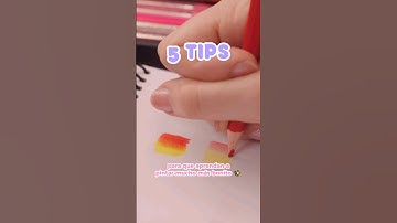 ¿Cómo PINTAR BONITO con LÁPICES DE COLORES escolares? 🌈 #arte #tutorial #tips