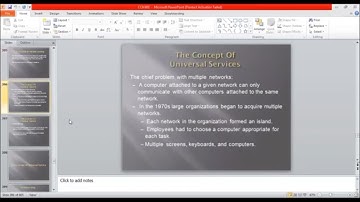 The concept of the Universal services in computer network Urdu/Hindi
