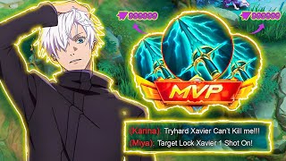 : WTF! ULTIMATE GLOBAL XAVIER UNLIMITED 1 SHOT BUILD! 200% DAMAGE HACK| XAVIER BEST BUILD 2024 | MLBB