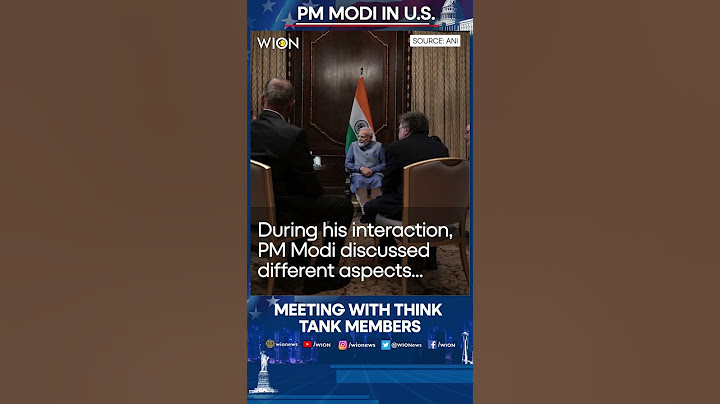 PM Modi meets Think Tank members and Academicians in New York | WION Shorts