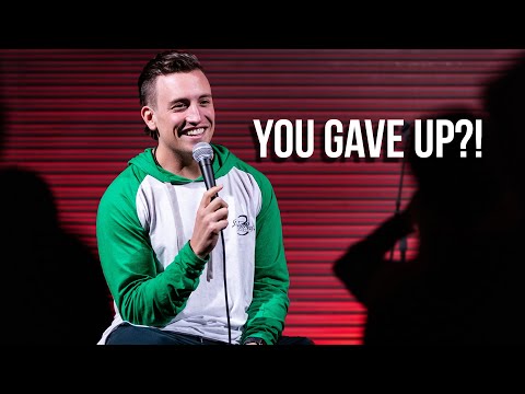 audience member GAVE UP HIS DREAM | Stand Up Comedy | Joey Avery